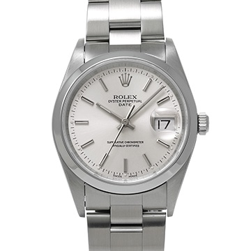 ロレックス オイスターパーペチュアル デイト 15200 シルバー メンズ 時計 【中古】【wristwatch】