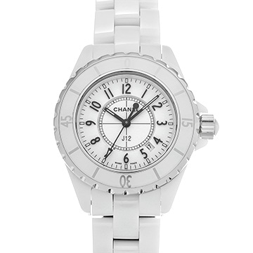 シャネル J12 33MM H0968 ホワイト レディース 時計 【中古】【wristwatch】