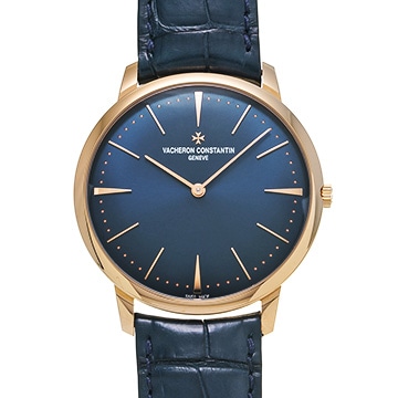 ヴァシュロン コンスタンタン パトリモニー マニュアルワインディング 81180/000R-B518 ブルー メンズ 時計 【中古】【wristwatch】