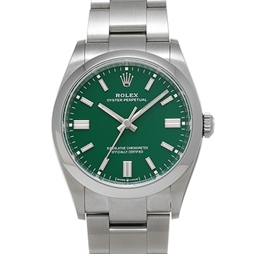 ロレックス オイスターパーペチュアル 36 126000 グリーン メンズ 時計 【中古】【wristwatch】