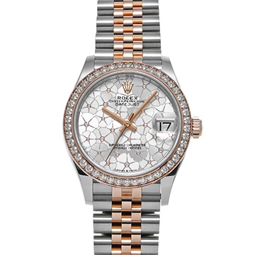 ロレックス デイトジャスト 31 278381RBR シルバー フローラルモチーフ/ダイヤモンド ユニセックス 時計 【中古】【wristwatch】