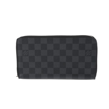 ルイ ヴィトン ダミエグラフィット ジッピーオーガナイザー NM ブラック N60111 ダミエグラフィットキャンバス メンズ 財布 【中古】【purse】