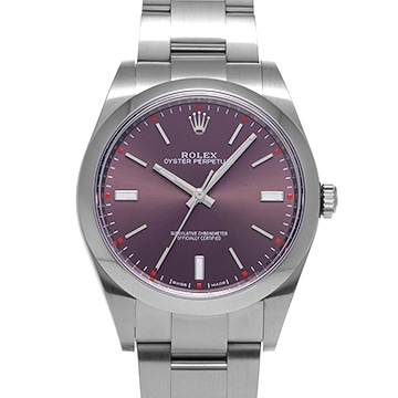 ロレックス オイスターパーペチュアル 39 114300 レッドグレープ メンズ 時計 【中古】【wristwatch】