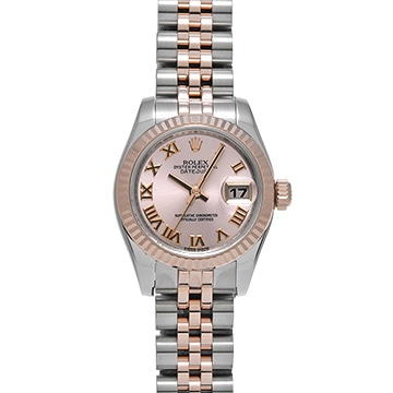 ロレックス デイトジャスト 179171 ピンク レディース 時計 【中古】【wristwatch】