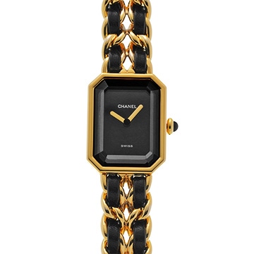 シャネル プルミエール M H0001 ブラック レディース 時計 【中古】【wristwatch】