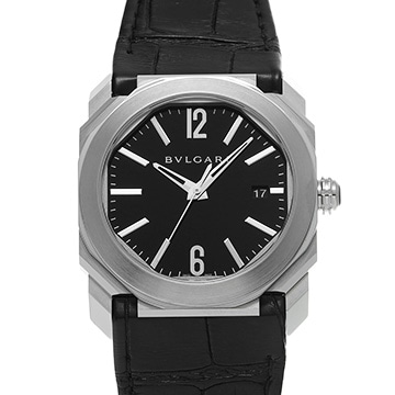 ブルガリ オクト ソロテンポ BGO38S ブラック メンズ 時計 【中古】【wristwatch】