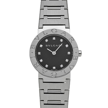 ブルガリ ブルガリブルガリ BB26SS ブラック/ダイヤモンド レディース 時計 【中古】【wristwatch】