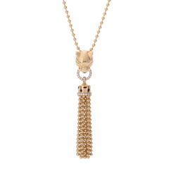 カルティエ パンテール ネックレス ゴールド K18イエローゴールド YG レディース ジュエリー 【中古】【jewelry】