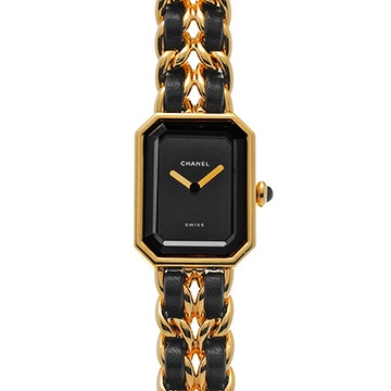 シャネル プルミエール S H0001 ブラック レディース 時計 【中古】【wristwatch】