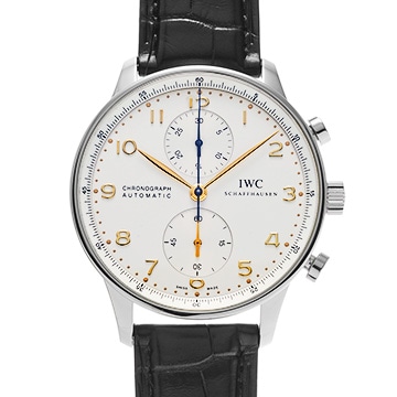 IWC ポルトギーゼ クロノグラフ IW371445 シルバー メンズ 時計 【中古】【wristwatch】