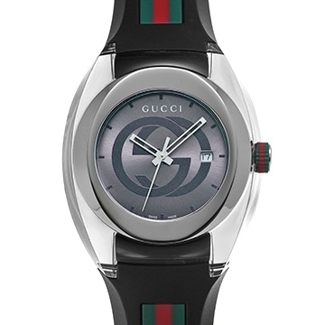 グッチ シンク YA137116 グレー レディース 時計 【中古】【wristwatch】