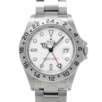 ロレックス エクスプローラーII 16570 ホワイト メンズ 時計 【中古】【wristwatch】