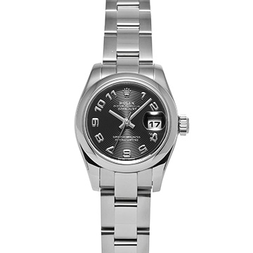 ロレックス デイトジャスト 179160 ブラック/コンセントリック レディース 時計 【中古】【wristwatch】