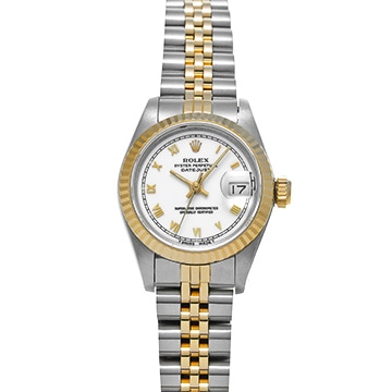 ロレックス デイトジャスト 69173 ホワイト レディース 時計 【中古】【wristwatch】