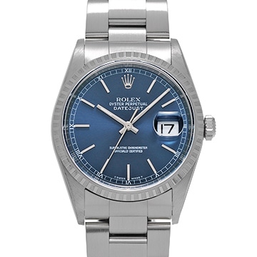 ロレックス デイトジャスト 16220 ブルー メンズ 時計 【中古】【wristwatch】