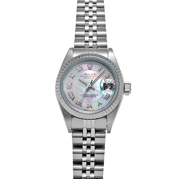 ロレックス デイトジャスト 79174NRD ピンクシェル レディース 時計 【中古】【wristwatch】
