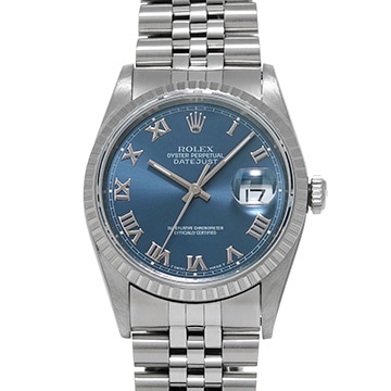 ロレックス デイトジャスト 16220 ブルー メンズ 時計 【中古】【wristwatch】