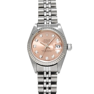 ロレックス デイトジャスト 79174G ピンク/ダイヤモンド レディース 時計 【中古】【wristwatch】