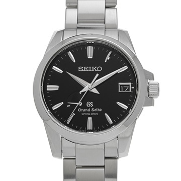 グランドセイコー ヘリテージコレクション スプリングドライブ SBGA027 ブラック メンズ 時計 【中古】【wristwatch】