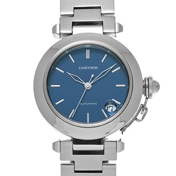 カルティエ パシャC W31014M7 ブルー ユニセックス 時計 【中古】【wristwatch】
