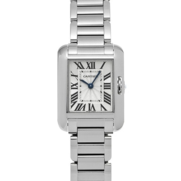 カルティエ タンク アングレーズ SM W5310022 シルバー レディース 時計 【中古】【wristwatch】