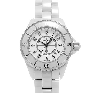 シャネル J12 33MM H0968 ホワイト レディース 時計 【中古】【wristwatch】