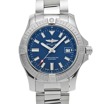 ブライトリング アベンジャー オートマチック 43 A17318101C1A1 ブルー メンズ 時計 【中古】【wristwatch】