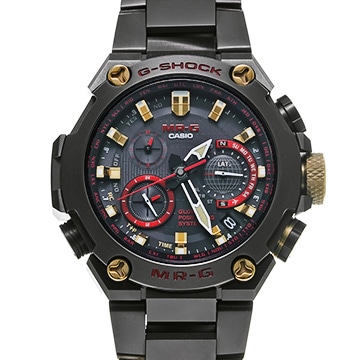 カシオ G-SHOCK MRG-G1000シリーズ 「赤備え」 MRG-G1000B-1A4JR ブラック メンズ 時計 【中古】【wristwatch】