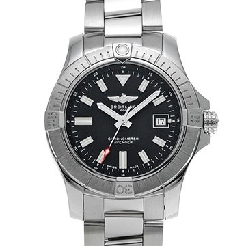 ブライトリング アベンジャー オートマチック 43 A17318101B1A1 ブラック メンズ 時計 【中古】【wristwatch】