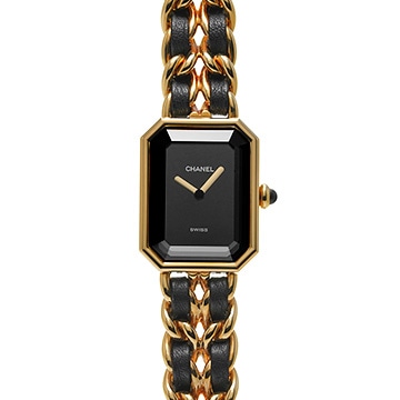シャネル プルミエール M H0001 ブラック レディース 時計 【中古】【wristwatch】
