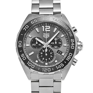 タグ ホイヤー フォーミュラ1 クォーツ クロノグラフ CAZ1011.BA0843 グレー/ブラック メンズ 時計 【中古】【wristwatch】