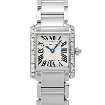 カルティエ タンク フランセーズ SM W4TA0008 シルバー レディース 時計 【中古】【wristwatch】