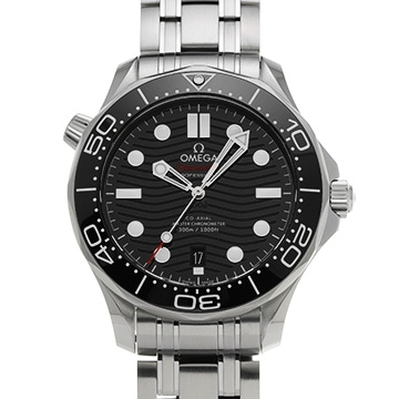 オメガ シーマスター ダイバー300 コーアクシャル マスタークロノメーター 210.30.42.20.01.001 ブラック メンズ 時計 【中古】【wristwatch】