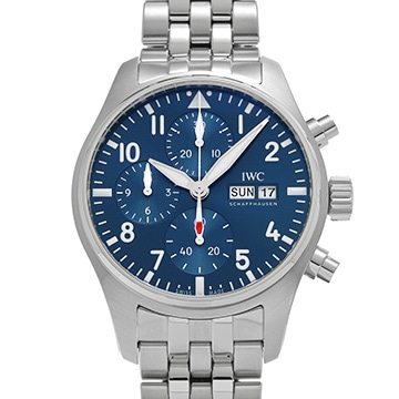 IWC パイロットウォッチ クロノグラフ 41 IW388101 ブルー メンズ 時計 【中古】【wristwatch】