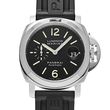 パネライ ルミノールマリーナ オートマティック PAM00104 ブラック メンズ 時計 【中古】【wristwatch】
