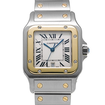 カルティエ サントス ガルベ LM W20011C4 シルバー メンズ 時計 【中古】【wristwatch】
