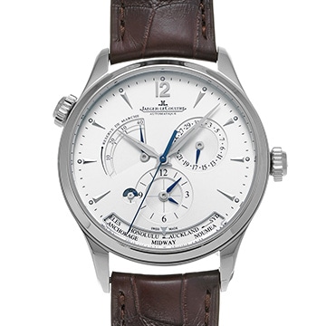 ジャガー ルクルト マスタージオグラフィーク Q1428421 シルバー メンズ 時計 【中古】【wristwatch】