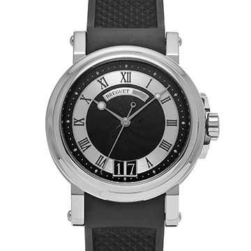 ブレゲ マリーン II ラージデイト 5817ST/92/5V8 ブラック/シルバー メンズ 時計 【中古】【wristwatch】