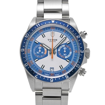 チューダー / チュードル ヘリテージ クロノ 70330B オパライン/ブルー メンズ 時計 【中古】【wristwatch】