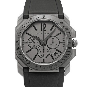 ブルガリ オクト ヴェロチッシモ 102859 グレー メンズ 時計 【中古】【wristwatch】