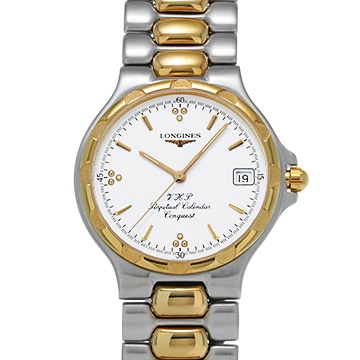 ロンジン コンクエスト L1.627.3.15.6 ホワイト メンズ 時計 【中古】【wristwatch】