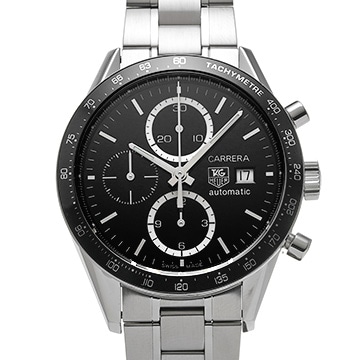 タグ ホイヤー カレラ キャリバー16 クロノグラフ CV2010.BA0786 ブラック メンズ 時計 【中古】【wristwatch】