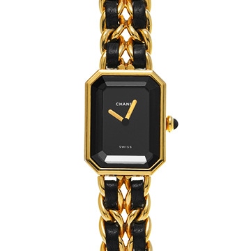 シャネル プルミエール XL H0001 ブラック レディース 時計 【中古】【wristwatch】