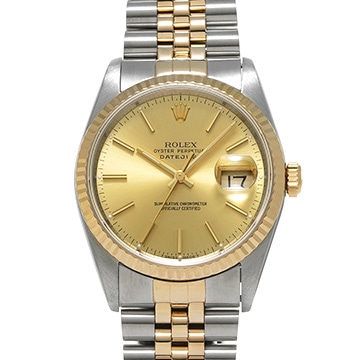 ロレックス デイトジャスト 16233 シャンパン メンズ 時計 【中古】【wristwatch】