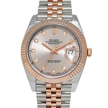 ロレックス デイトジャスト 41 126331G サンダスト/ダイヤモンド メンズ 時計 【中古】【wristwatch】