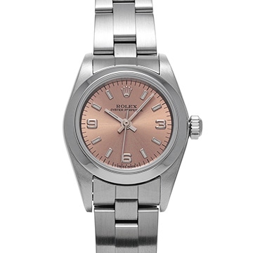 ロレックス オイスターパーペチュアル 76080 ピンク レディース 時計 【中古】【wristwatch】