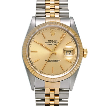 ロレックス デイトジャスト 16233 シャンパン メンズ 時計 【中古】【wristwatch】