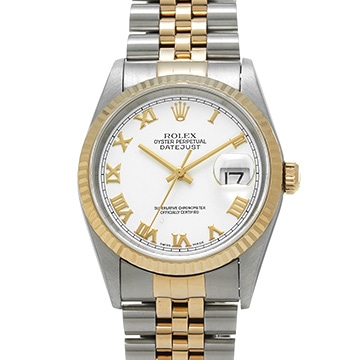 ロレックス デイトジャスト 36 16233 ホワイト メンズ 時計 【中古】【wristwatch】