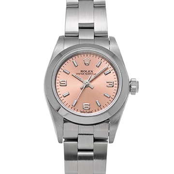 ロレックス オイスターパーペチュアル 76080 ピンク レディース 時計 【中古】【wristwatch】
