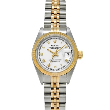 ロレックス デイトジャスト 69173 ホワイト レディース 時計 【中古】【wristwatch】